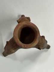 AUTHENTIC PRE-COLUMBIAN CHORRERA ANIMAL EFFIGY TRIPOD POTTERY BOWL, COSTA RICA