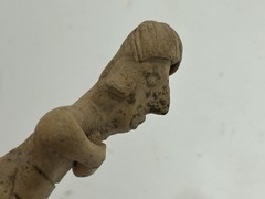 PERFECT PRE-COLUMBIAN COLIMA HUMAN EFFIGY FLAT FIGURE / STATUE, WEST MEXICO