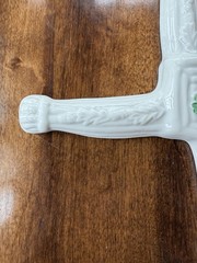 Belleek St Brigid’s Day Cross Ireland Wall Hanging Ornament Shamrock Signed