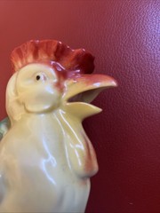 Vintage Ceramic Cream Rooster Pitcher Unbranded Very Nice Color And Condition