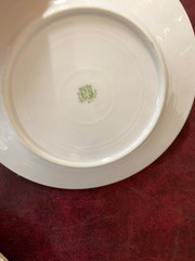 Set 7 Nippon Hand Painted 7.5” Dessert/Salad Plates Flowers Gold Detail 1900’s