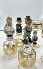 Goebel Hummel Western Germany Assorted Glassware Decorative Bell Pieces Of 9