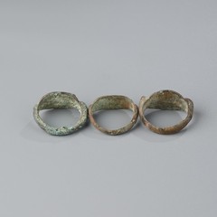 Near Eastern Ancient Bronze Rings (3 pcs) – Size 9–10