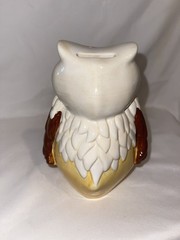 Adorable Ceramic Owl Piggy Bank ￼/ Figurine made By Insights 6”