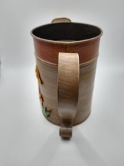 Vintage Mushroom Custom Watering Can Hand Painted Farm House deco Brown an Green