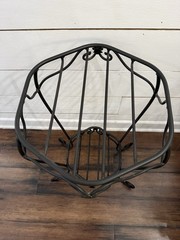 VTG Longaberger Wrought Iron Generations Plant Stand Woodcraft Side Table