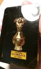 Acrylic Paperweight Replica Precolumbian Gold Museum piece Colombia QUIMBAYA