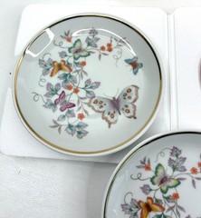 Vintage 1979 Avon Butterfly Fantasy Porcelain Dishes Soap Set w/ Box Brazil