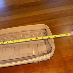 Longaberger RARE Natural Light Stain Bread Basket W/Hard Protector And Lid -MINT