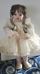 Porcelain One-of- Kind Artisan Doll – “Tibby” by doll Artisan Gwen Bentley