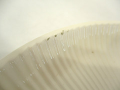 1975 FITZ AND FLOYD Butterfly Dish Trinket Bowl White Round New Open Box Vtg