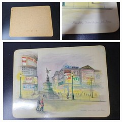 6 Table Place Mats Clover Leaf Cork Backed United Kingdom John Evans Vtg