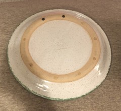 Original Parsley Pottery Magnolia￼ Round Platter Chop Plate 13 3/4”
