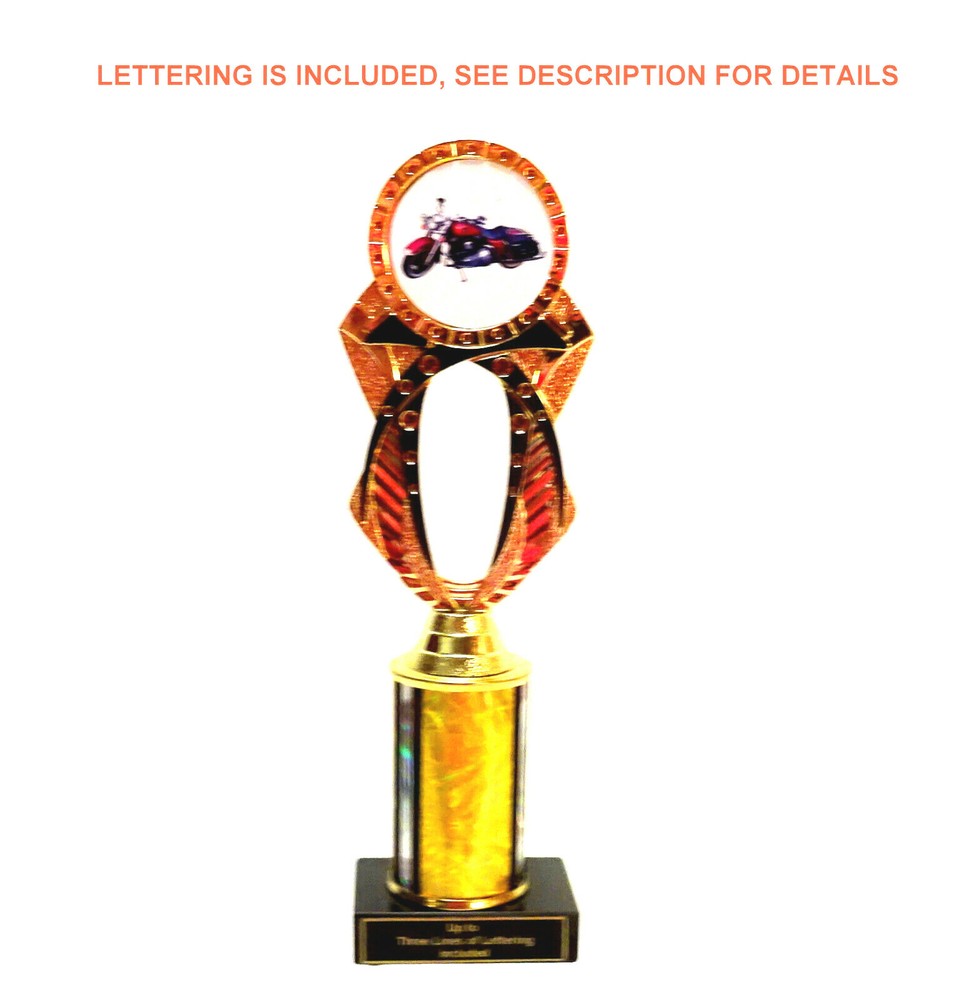 MOTORCYCLE TROPHY MOTORCYCLE SHOW AWARD CHOPPER MOTORCYCLE 8 COLORS ##3