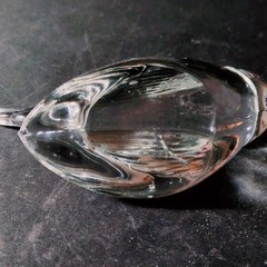 HEISEY GOOSE WINGS HALF UP, Art Deco, Bird in Flight, 9″, Made In USA