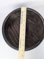 Norwegian Wooden Ale Bowl Norway Viking Vessel Trinket Candle Tray Metal Stamped