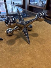 Chrome Platted Steel Jack 5” By 5” By 5” 3lb
