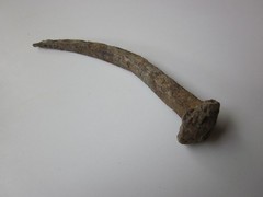 very rare ancient Roman heavy iron nail for crucifixion 1-2 century AD (2).