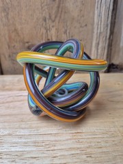 Hand Blown Glass Sculpture Art Glass Swirl