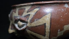 Pre-Columbian pottery Chupicuaro Two Faces Bowl . 800AD- 400 AD