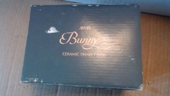 Vintage 1985 Avon Bunny Ceramic Trinket Dish New Open Box Brazil