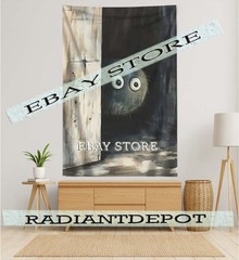 Dark Gothic Peeking Monster Tapestry monster ball peeking eerie cute creepy weir