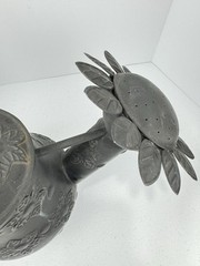 Mackenzie-Childs Black Metal Sunflower Watering Can Large 15″ x 12″ Rare! HTF!