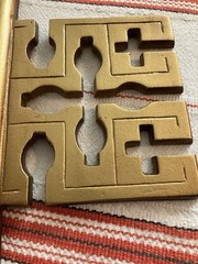 Vintage 1970’s Skeleton Key Wall Decor Sexton Metal Gold-Tone Hanging 27.25”