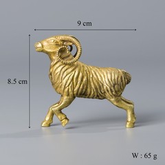 Ancient Bactrian Gold walking Ram Figurine