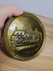 Lot Of 3 Vintage Decorative Brass Plates All Made In England