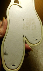 Unbranded~Vintage Pink & Off White Ballerina Shoes Wall Decoration