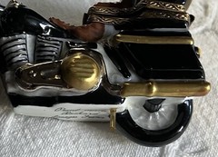 Limoges France Porcelain Motorcycle Trinket Box Rochard Peint Main