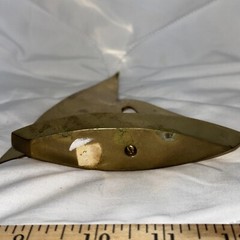 Vintage Brass Sailboat Modernist Design Mid Century Modern 71/2″ Tall