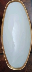 Vintage Alka Kunst bravaria oval dish signed Jo Grisham ,used 12 x 5 3/4 x 2