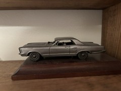 1984 Avon Pewter Car Collectibles Set of 5 as seen on Wood Bases