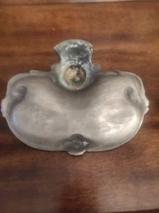 Antique Victorian probably late 1890s? Art Nouveau ink well