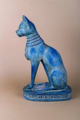 EGYPTIAN ARTIFACTS A RARE AUTHENTIC PHARAONIC CAT FIGURINE OF GODDESS BASTET BC