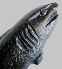 300 BC Ancient Carved Engraved Gemstone Pendant Medallion Wearable Amulet Shark