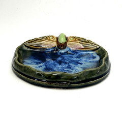 Anthropologie Art Nouveau Style Dragonfly Soap Trinket Dish
