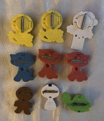 Avon fragrance glace pins Turtle gingerbread cat Chick Jack in the Box Lot of 9