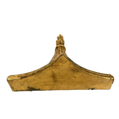VTG Hollywood Regency Gold Ornate Fluted Wall Shelf Bracket Sconce Corbel