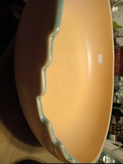Vintage Treasure Craft Pottery Bowl 13″ Across 3.5″ Tall Made In USA
