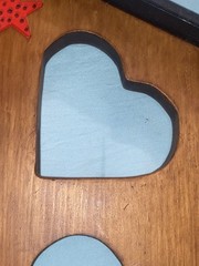 Vintage Country Cottage Grandma Core Wood Heart House Wall Decor Cute Handmade