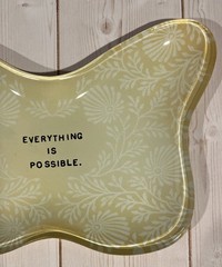 Sugar Boo & Co Butterfly Trinket Dish Everything Is Possible gold & white design