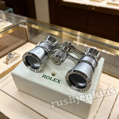 ROLEX Silver Opera Binoculars Luxury Desk Display VIP Gift Rare