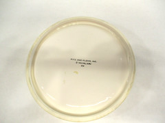 1975 FITZ AND FLOYD Butterfly Dish Trinket Bowl White Round New Open Box Vtg