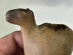 WONDERFUL PRE-COLUMBIAN CANOPA LLAMA EFFIGY VOTIVE CONTAINER FIGURE PERU