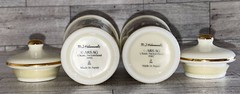 2 M.J. Hummel Cham,Switzerland Spice Jars w/ Lids 1987/1993 ARS AG MADE IN JAPAN