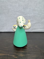 VINTAGE RUSSIAN DANCING GIRL BOBBLEHEAD DOLL FIGURINE 5″ TALL W/ ORIGINAL BOX
