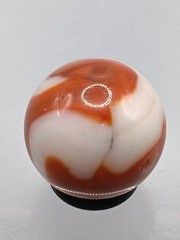 .65″ Vintage Marble-Oxblood Swirls- Alley Akro- #CE-63